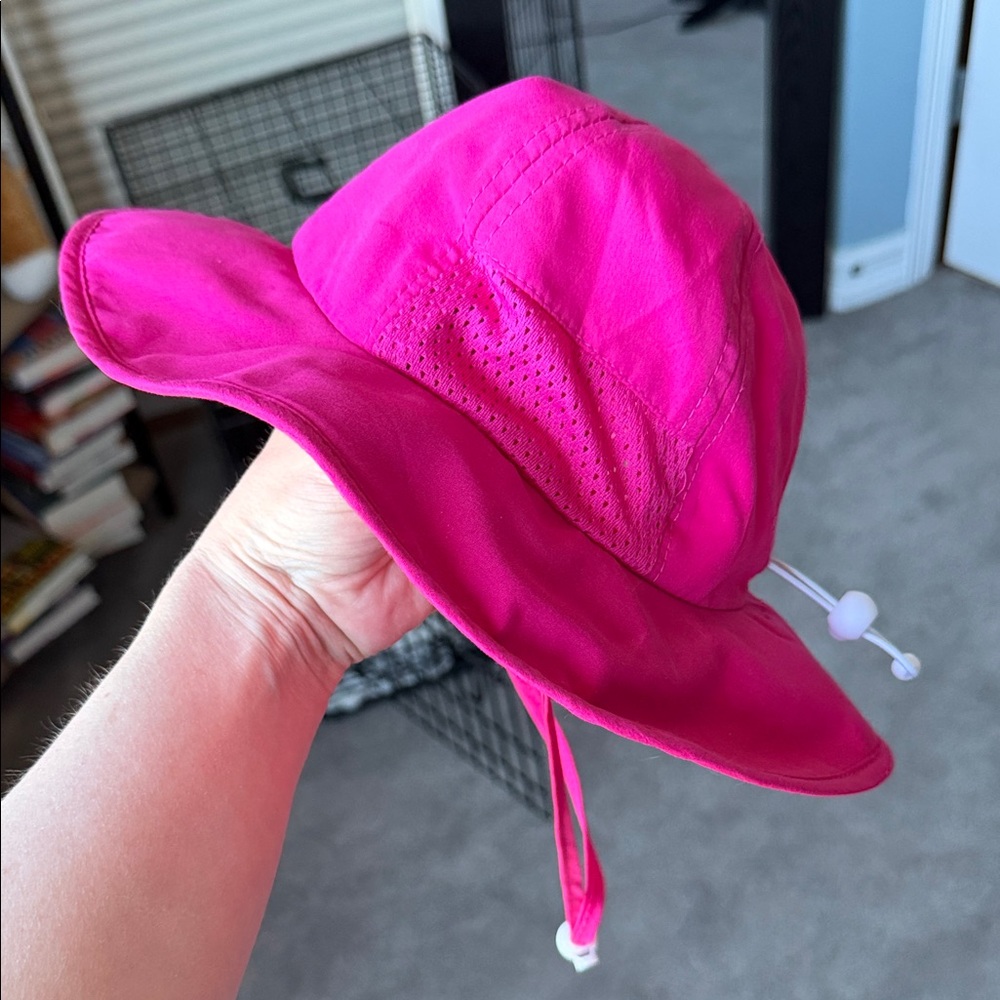 Bright Pink Baby Sun Hat